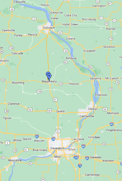 map of Maquoketa